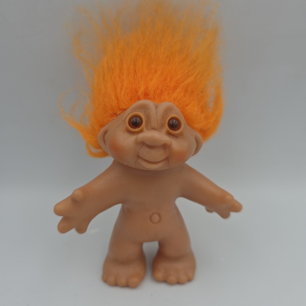 1986 Vintage Dam Troll doll with Orange Hair W/clothes